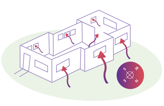 Graphic showing ventilation flow